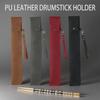 Drum Stick Bag,Portable Drumstick Bag & Case,PU Leather Drumstick Holder with Detachable Wrist Strap for All Drumsticks