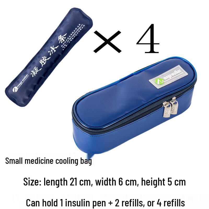Large Insulated Portable Outdoor Medicine Cooler Bag for Insulin with Ice Pack