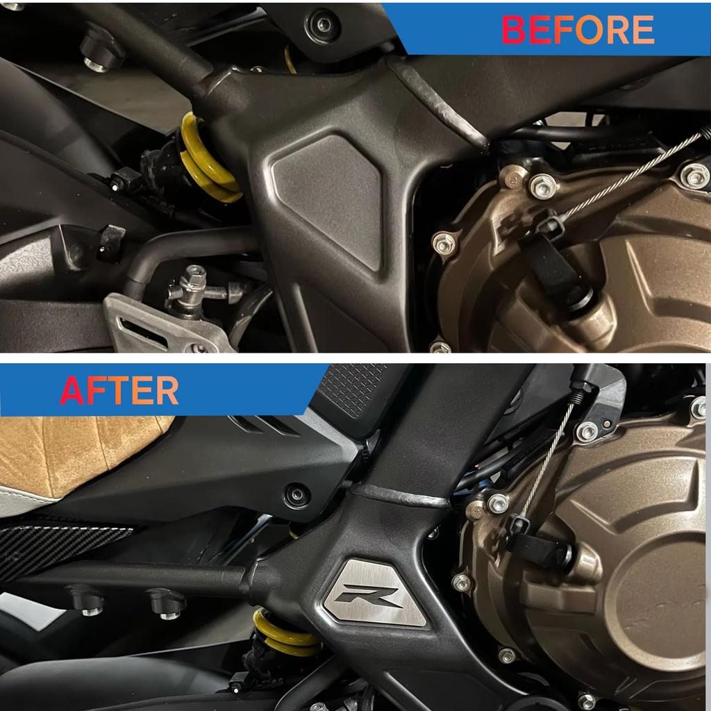 Midimttop CB650R Stainless Steel Frame Filler Side Cover Trim Type