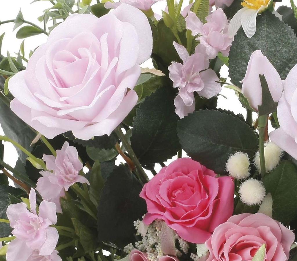 Artificial Flowers Flower Photocatalyst Fake Interior Plants "Art Arrangement" (Air Purifying) (Arrangement Cynthia/Pink)