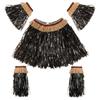 Hawaiian Grass Skirts for Hula Hawaiian Costumes Party Adults Straw Outfits Kids Ladies Dress Up Hawaii Festive Party Supplies