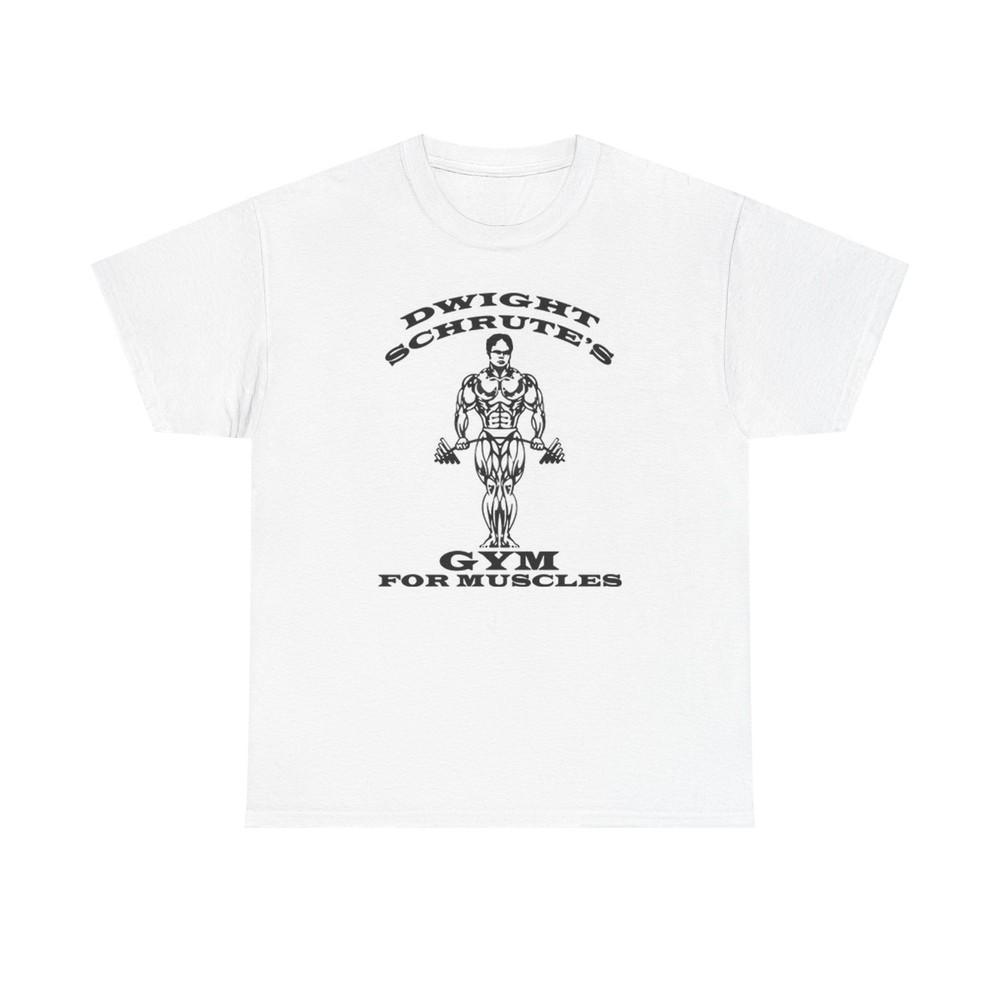 The Office Gym For Muscles Graphic T Shirt Brand New Cotton Tee Funny  Unisex T-Shirt XL