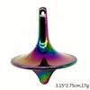 Girello in Metallo Argento Giocattolo a Mano Piccolo Ciclone Giroscopio Antistress Fidget Toys per Adolescenti e Adulti Regali di Natale