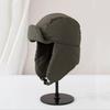 Eiderdown Bomber Hat Thick Ushanka Fur Hat Outdoors Winter Cap  for Men Women