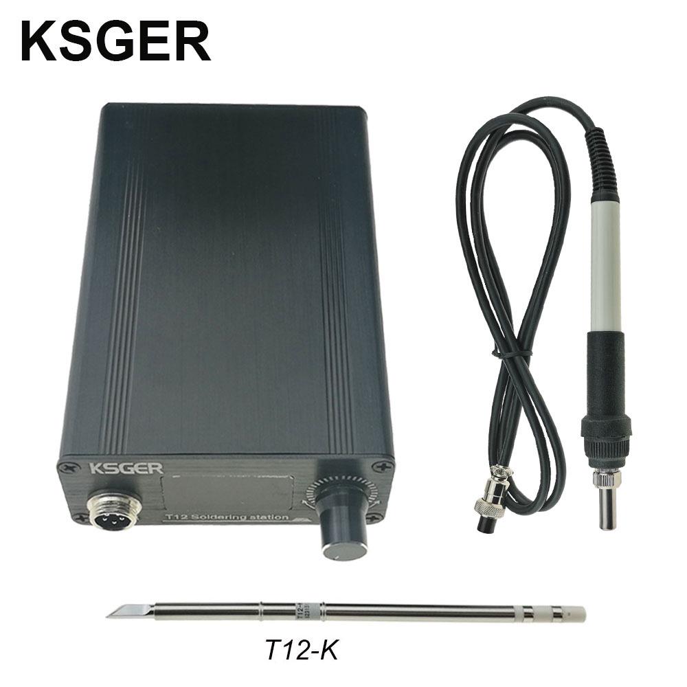 KSGER T12 Soldering Station OLED Adjustable Temp STM32 V2.1S with Electric Soldering Iron Tip Heating Core
