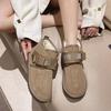 Northeast Snow Boots Men's and Women's 2025 New Winter Velvet Thickened Couple Warm Large Size Cotton Shoes Tooling Short Boots