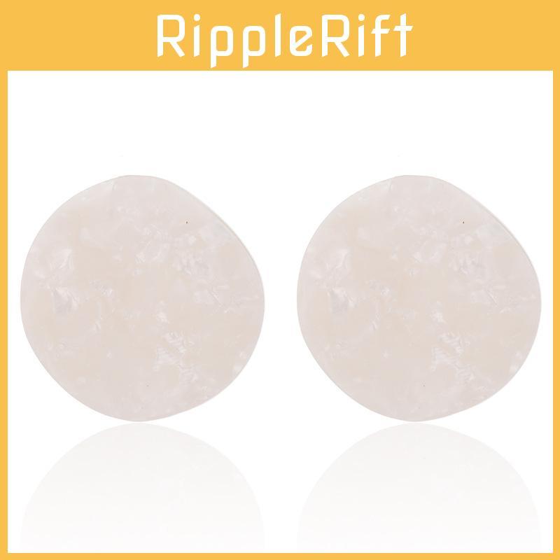 Modern Alloy Resin Earrings Unique Geometric Shapes Perfect For Gifting