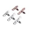 1SET 304 Stainless Steel Surface Latch Thickened Door Bolt Anti-theft Left and Right Door Buckle, Bathroom Wooden Door Latch Household Hardware