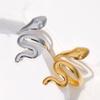 Simple Snake Finger Ring  Punk Snake Ring For Women Men Personality Stainless Steel Ring Jewelry Accessories Gifts