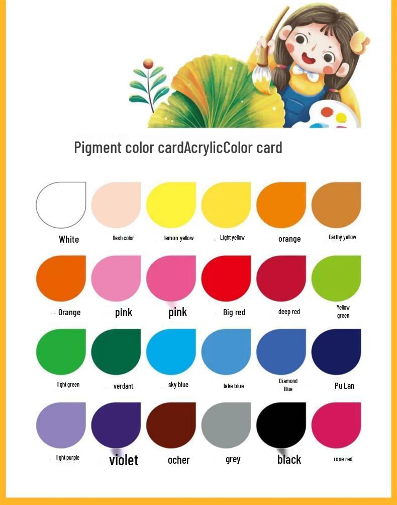 Kindergarten Art Set: 24 Gouache Colors & 12 Mushroom Brushes for Kids