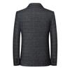 Spring Autumn Men's Plaid Blazers Smart Casual Formal Suits Jackets Coat Men Fashion Slim Fit Turn Down Collar Blazers Outerwear