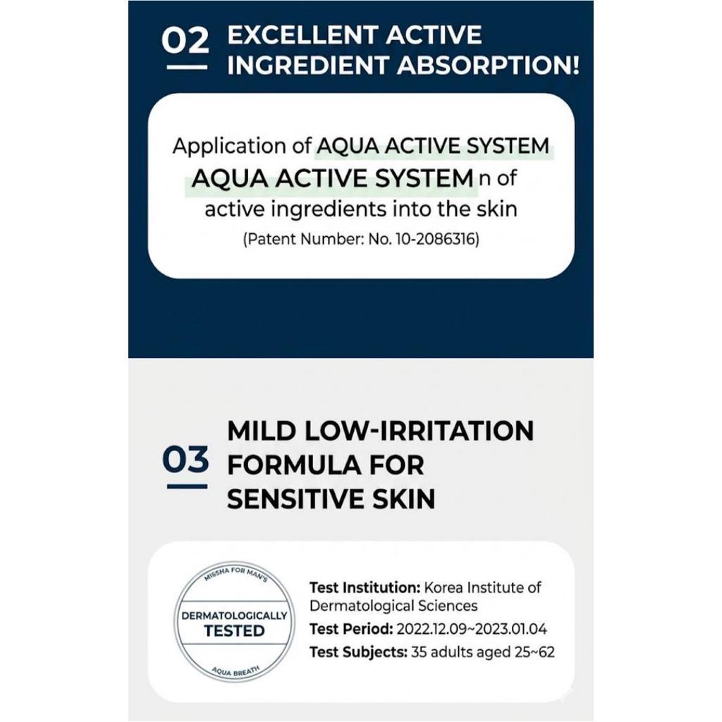 [Missha] For Men Aqua Breath All In One 195ml