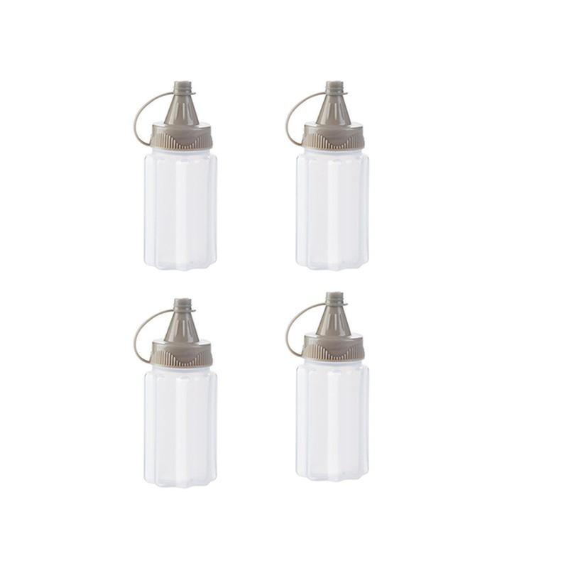 

4 шт./набор Мини бутылочки для соуса и приправ Барбекю Кухня Портативная Прозрачная Бутылка ПП Специи С Крышкой Банка Выдавливать 4Pcs