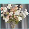 Hibiscus Head 5 Fake Flowers For Wedding Ceremony And Reception Decorations