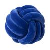Nordic Three-Strand Knotted Ball Pillow – Handwoven Crystal Velvet Cushion 