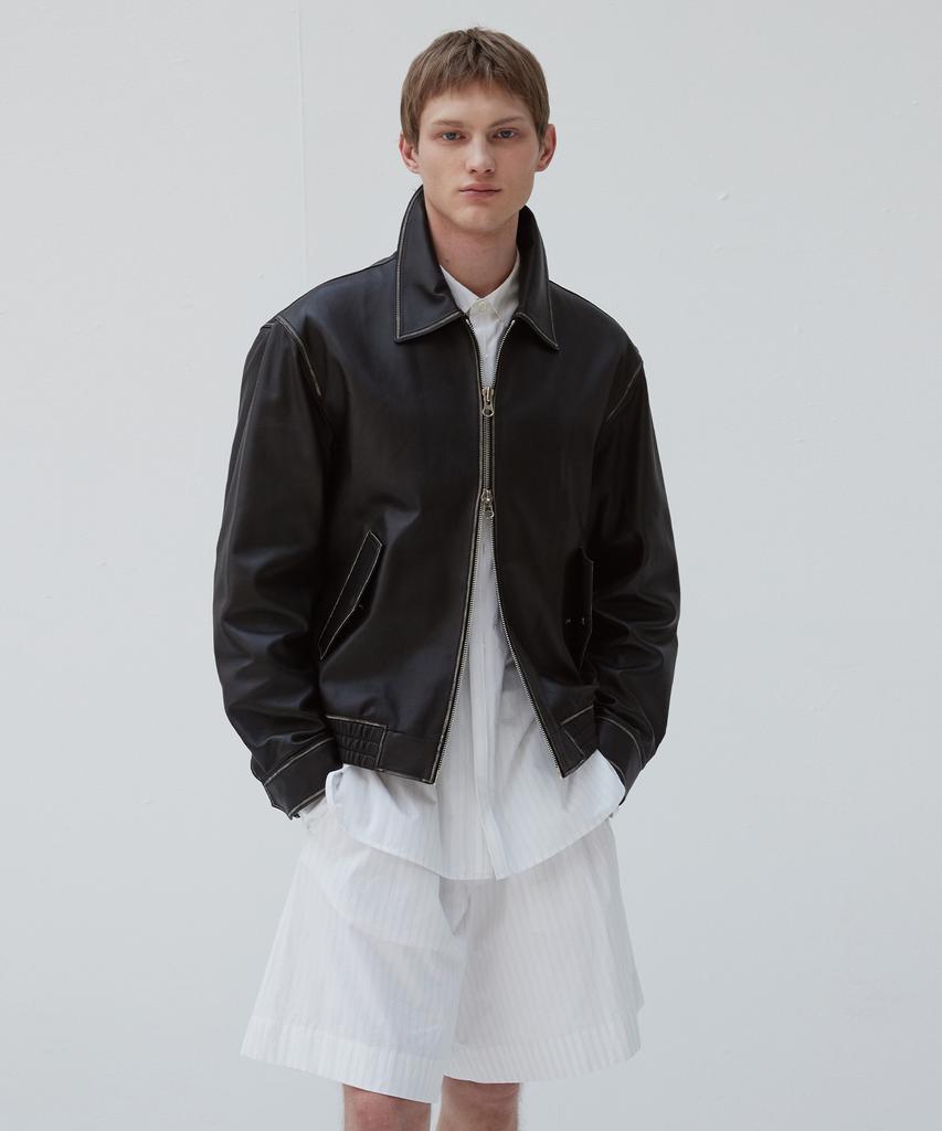 Verdemar Unisex European Lambskin Blouson_Black
