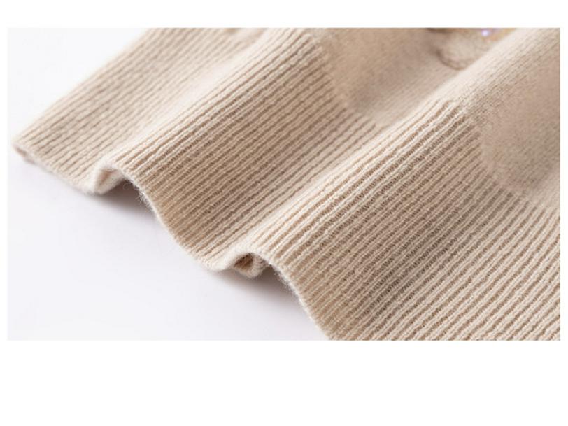 100% Pure Wool Women's Embroidered Round Neck Knitted Sweater - Autumn/Winter Fashion, Loose Fit, Plus Size