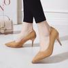 High Heeled Shoes with Pointed Toes and Thin Heels Versatile Suede Sole