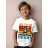 Summer Funny Boy Number 67 Six Seven Print Men's Short Sleeves T-Shirt Loose Casual Outdoor Street Women's and Men's Tees Tops