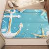 Navigations-Anker-Muster Fußmatte Geeignet für Eingangsbereich Wohnzimmer Schlafzimmer Küche Heimdekoration Teppich Eingangstür-Matte