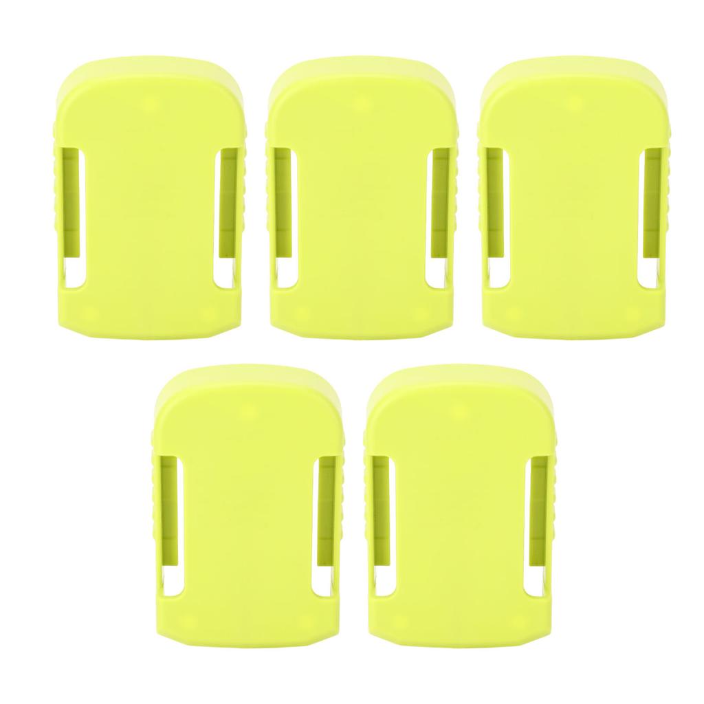 5 Set Battery Holder Green Battery Mount Adapter Dock Holder Suitable for Worx WU172 WU279 WU388 WE270 WE389