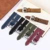 Correa de reloj 18mm 20mm 22mm 24mm Piel de vaca vintage Cuero genuino Correa de reloj para Huawei Watch Gt2/3 Correa retro Hombres Mujeres Pulseras de repuesto
