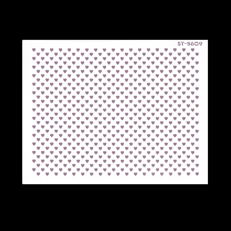 Cake Decorating Stencil & Powder Duster Set