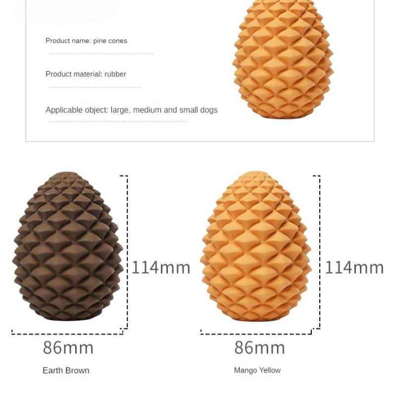 Pet Toys Bionic Pine Cone Dog Toys Interactive Card Food Pet Supplies Toys Leak Food Ball