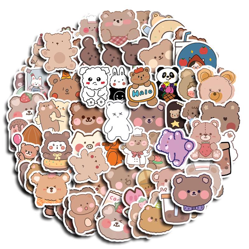 90-Piece Cute Cartoon Girl Stickers for Journal, Diary, or Phone Decoration