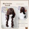 Ziqi Wig Women's Japanese Lolita Jellyfish Curls Double Ponytails Full Head Wig In Raw Chocolate Mousse.