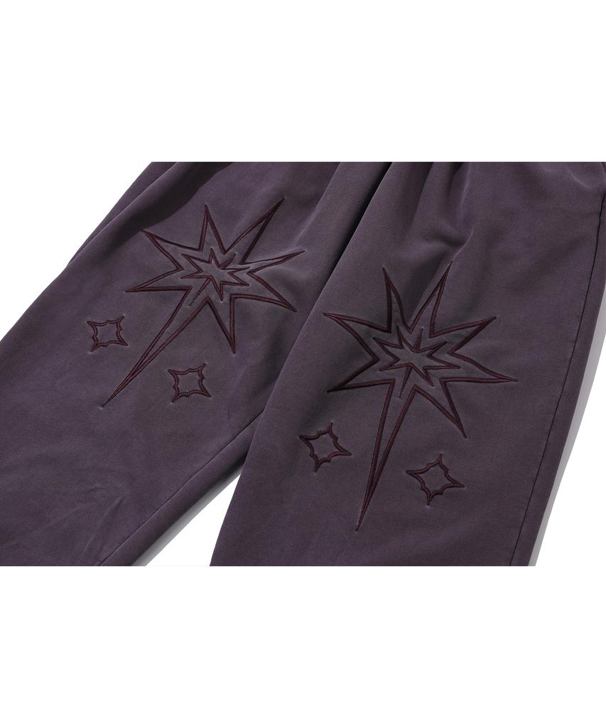 CPGN STUDIO Half Star Pigment Balloon Sweatpants Iris Purple