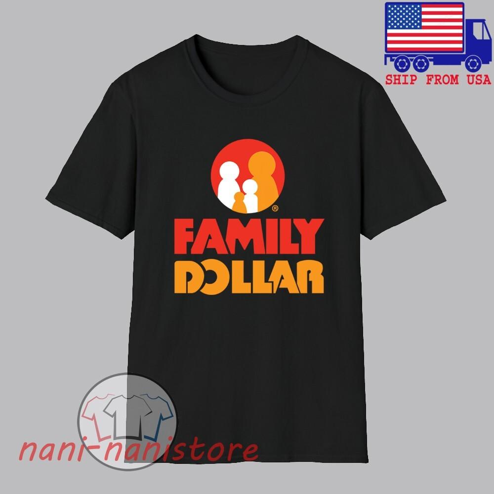 Family Dollar Store Men#039;s Black Size S5XL Unisex T-Shirt M