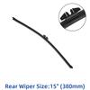 15" 380mm Rear Wiper Blade & Arm Set Kit For BMW X5(E70) Hatchback 2006-2011 Windshield Windscreen Tailgate Window Rain Brush