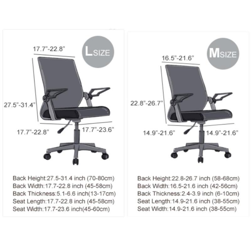 Thickened Jacquard Stretchable Computer Office Chair Covers Dustproof Pet Scratch Resistant Retractable Office Chair Cover