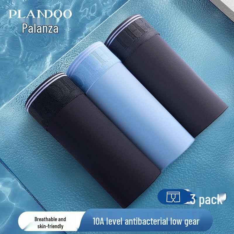 

Palanduo Мужские трусы-боксеры, 3 шт., антибактериальные, дышащие 3XL