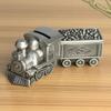 Money Saving Box Saving Bank 18.5x9x5.5cm Money Saving Bank Alloy Retro Train Model Saving Box Saving Train Saving Money Box for Table Decoration