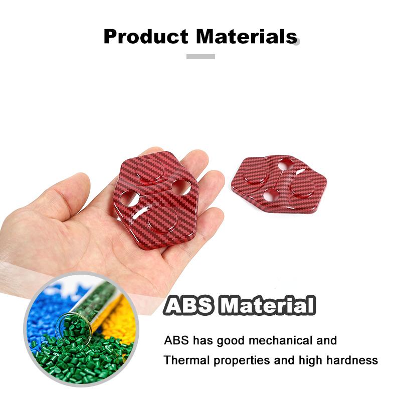 Krycí samolepka dekorace na západku dveří ABS vhodná pro Dodge Challenger 2012 Up Příslušenství interiéru auta