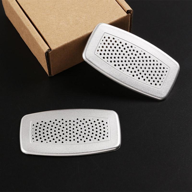

For BMW 7 Series F01 F02 F03 F04 2009-2014 Aluminum Alloy Roof Microphone Mesh Cover Decoration Sticker Car Accessories срібний