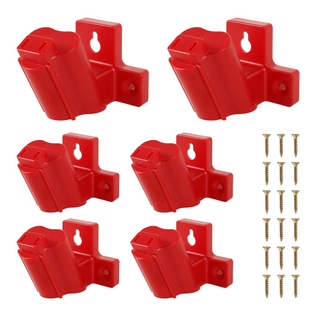 12/6 st Verktygshållare Fäste Kompatibelt för Milwaukee M12 12V Borrmaskin Verktygshängare ABS Plast Verktygsbatterihållare för Elverktyg