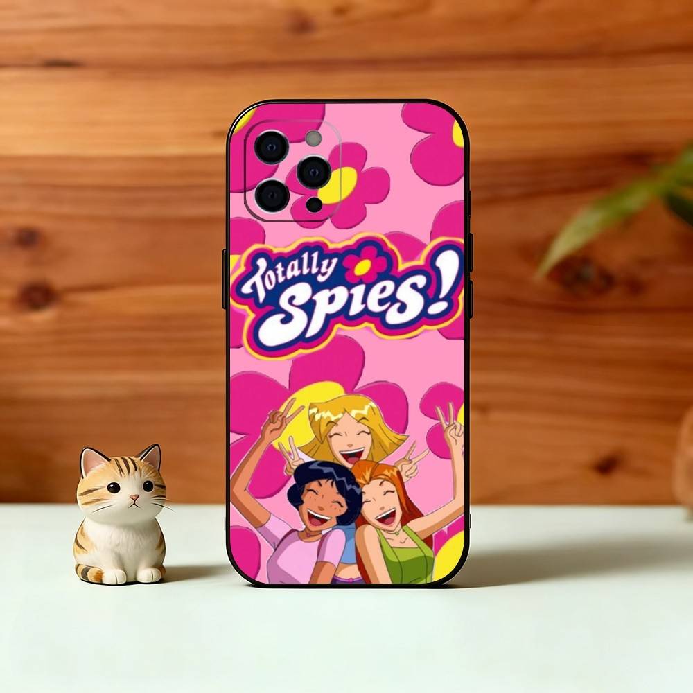 

T-Style Spies Phone Case For iPhone 17, 16,15,14,13,12,11 Plus,Pro Max, Others Soft Black Cover iPhone15