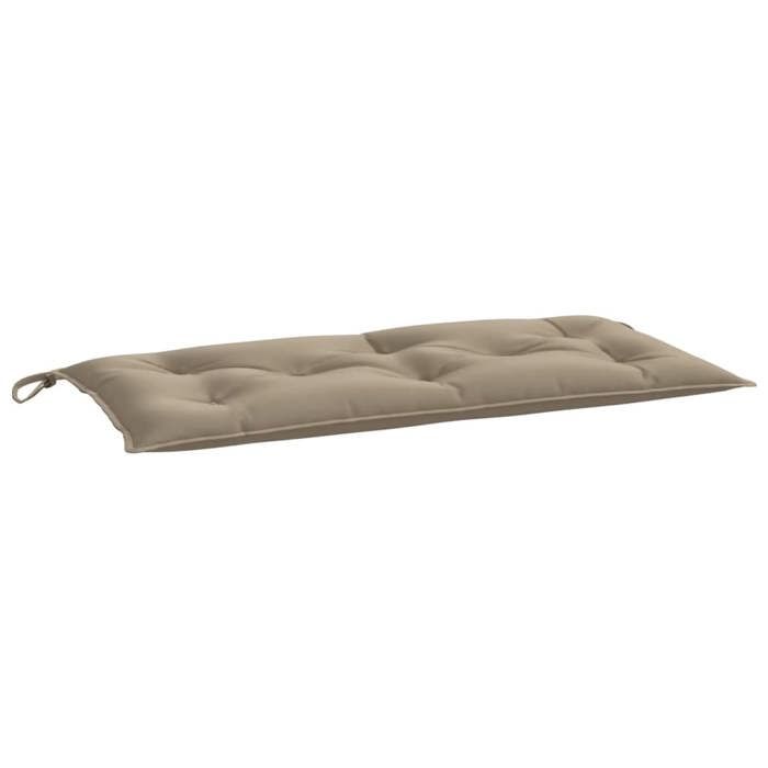 VidaXL Coussin de Banc de Jardin, Revêtement de Banc avec Cordes, Coussin d'Extérieur Imperméable Terrasse, Taupe 110x50x7 361819
