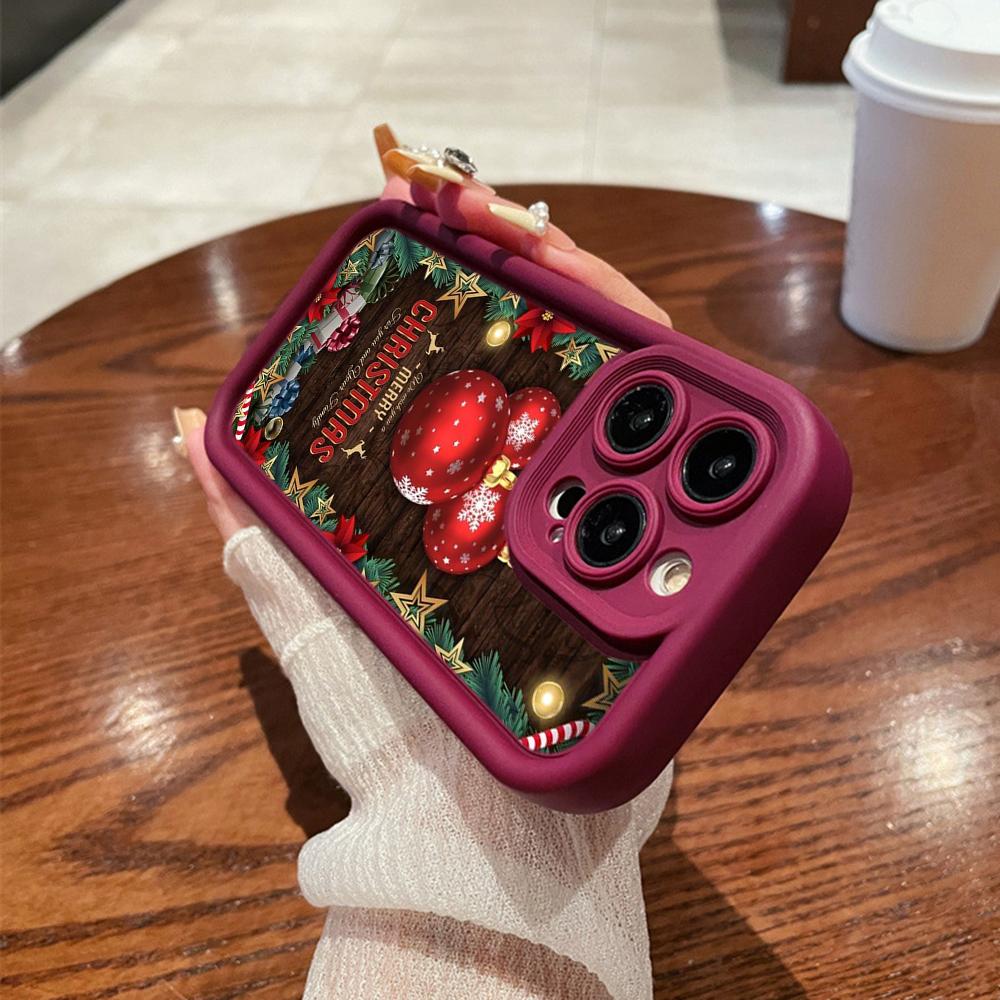 Ae103 Christmas Tree Christmas Phone Cases for Samsung M54 A72 M23 Moto G30 Google Pixel 9 OnePlus 11 Infinix Tecno Angel Eye Ladder Protective Cover