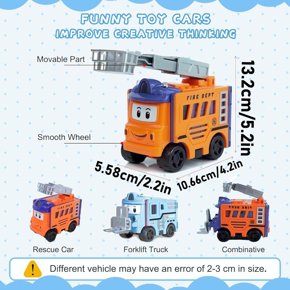 Flip Racers Transformable Cars for Kids Funny Toy Vehicle for Toddlers Pull Back Trucks Christmas Birthday Gifts for Boy Girl