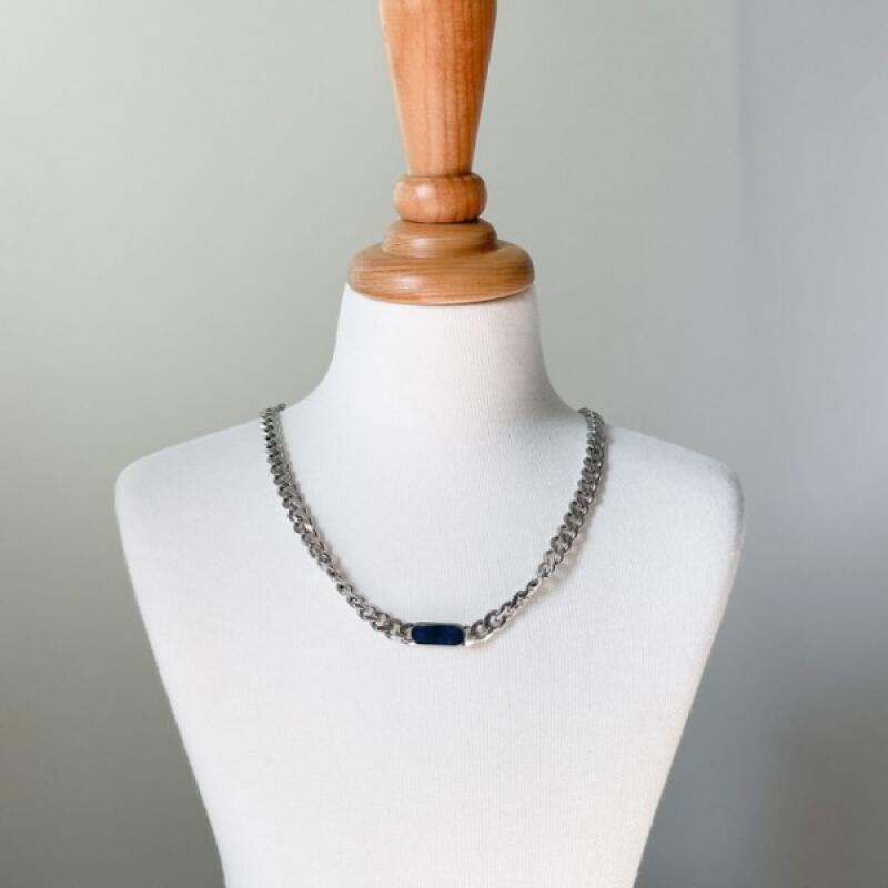 

Circle Point Titanium Chain Necklace Bracelet bracelet
