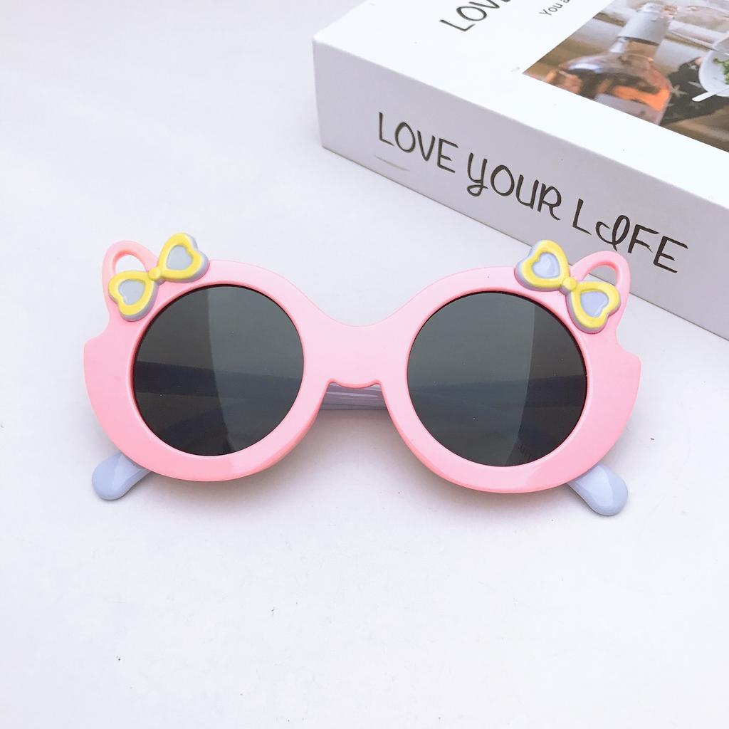 Children'S Sunglasses Baby Silicone Sunglasses Childlike Fun Cute Kitten Sunshade Glasses Uv Protection