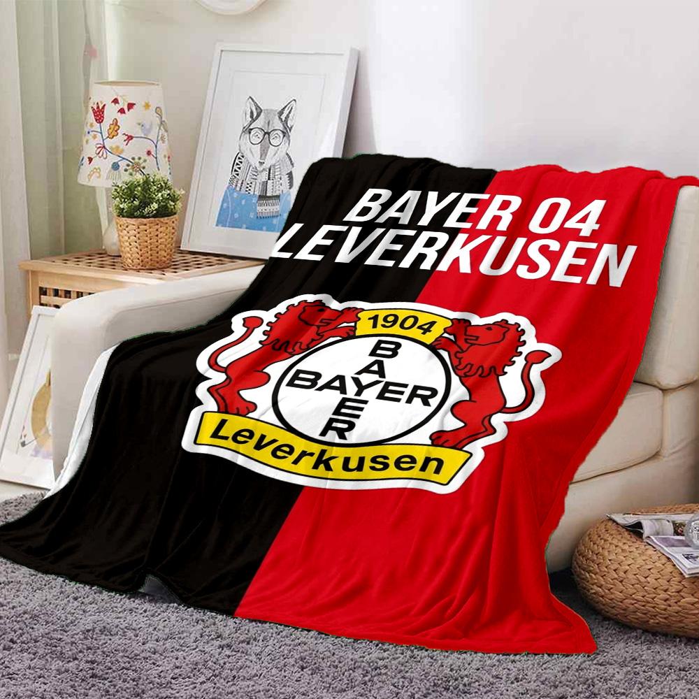 Coperta di Flanella con Stampa Bayer Leverkusen Alta Qualità Calda Confortevole Coperta per Tutte le Stagioni Perfetta per Regali Decorazione Casa
