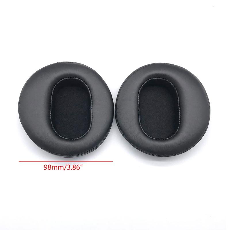 1Pair Ear Cushion Cover Soft Leather for DENON-AH-D2000 D5000 D7000 Ear Pad Cushion Cover Part Earpad Pillow