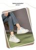 Sweet Cool Color Contrast Little White Shoes