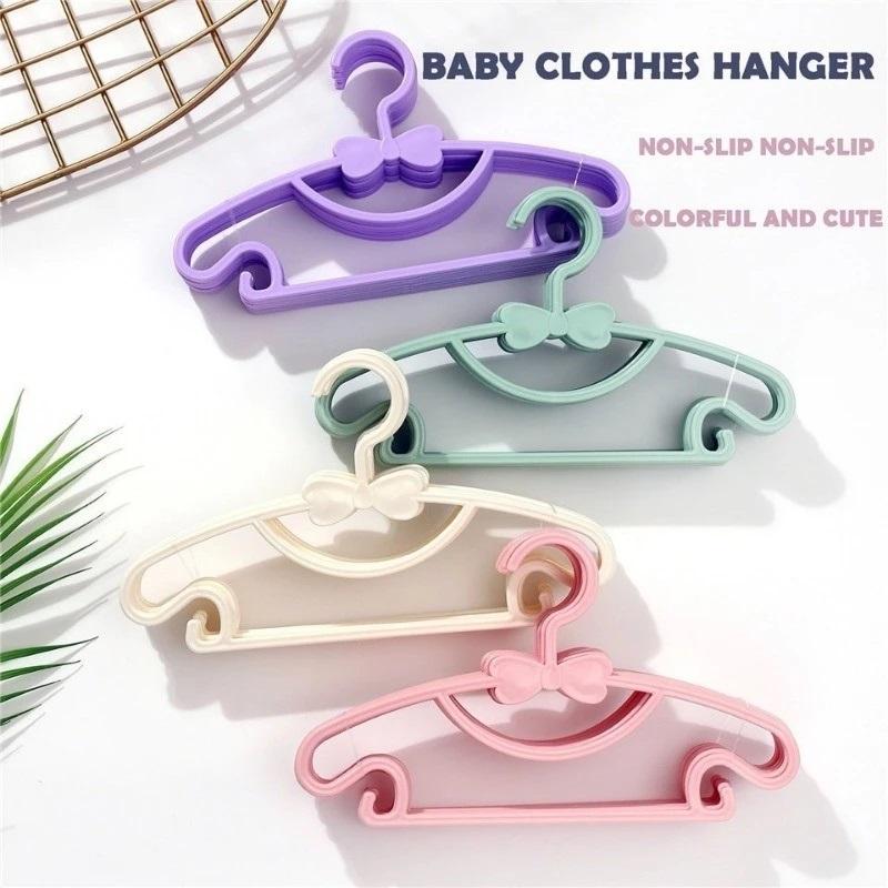Small Size Children Clothes Hangers 10/50Pcs Non-slip Space Saving Hangers Fit 0-10 Years Old Kids Closet Storage