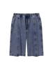 BUCKAROO Knee-Length Cut-Out Full-Band Denim Shorts Light Indigo